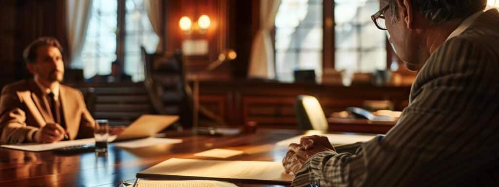 an intense courtroom scene depicting a seasoned attorney passionately defending a client in a dui case, surrounded by legal documents and a judge overseeing the proceedings.